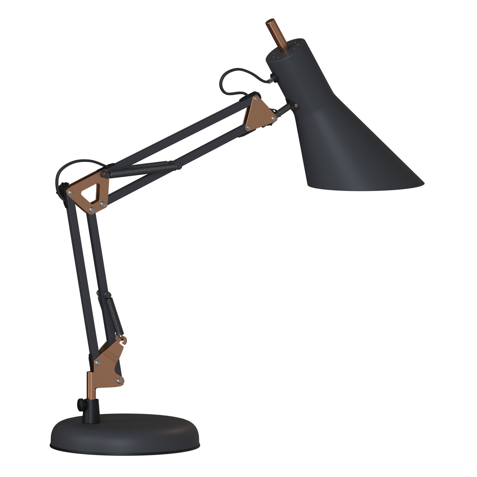 Norden 01032-1 black office table lamp 3D model_1