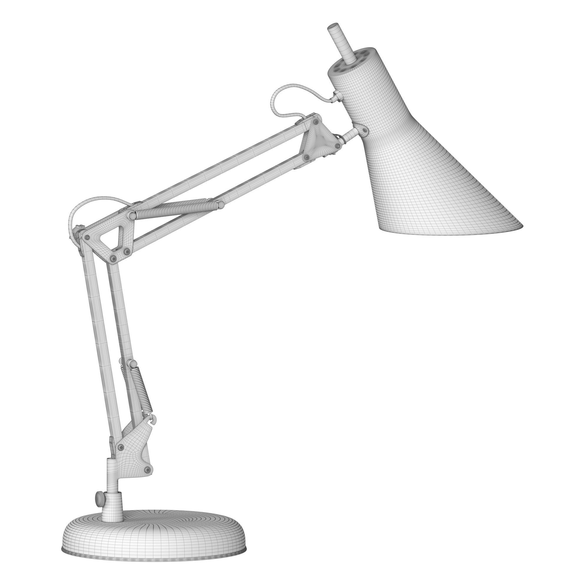 Norden 01032-1 black office table lamp 3D model_2