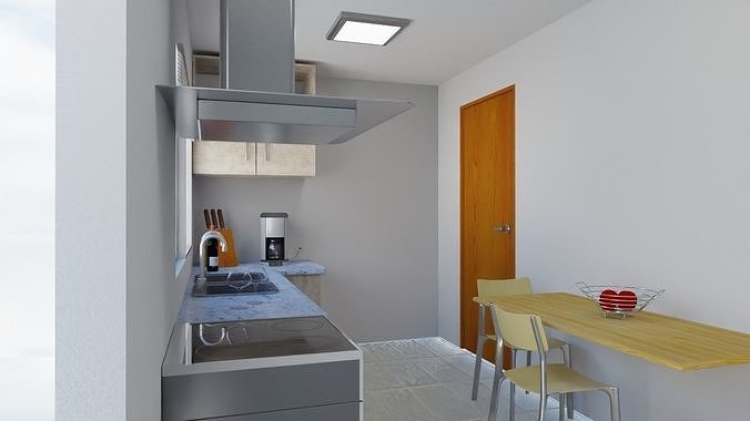 Cozinha peq - Small kitchen 3D model