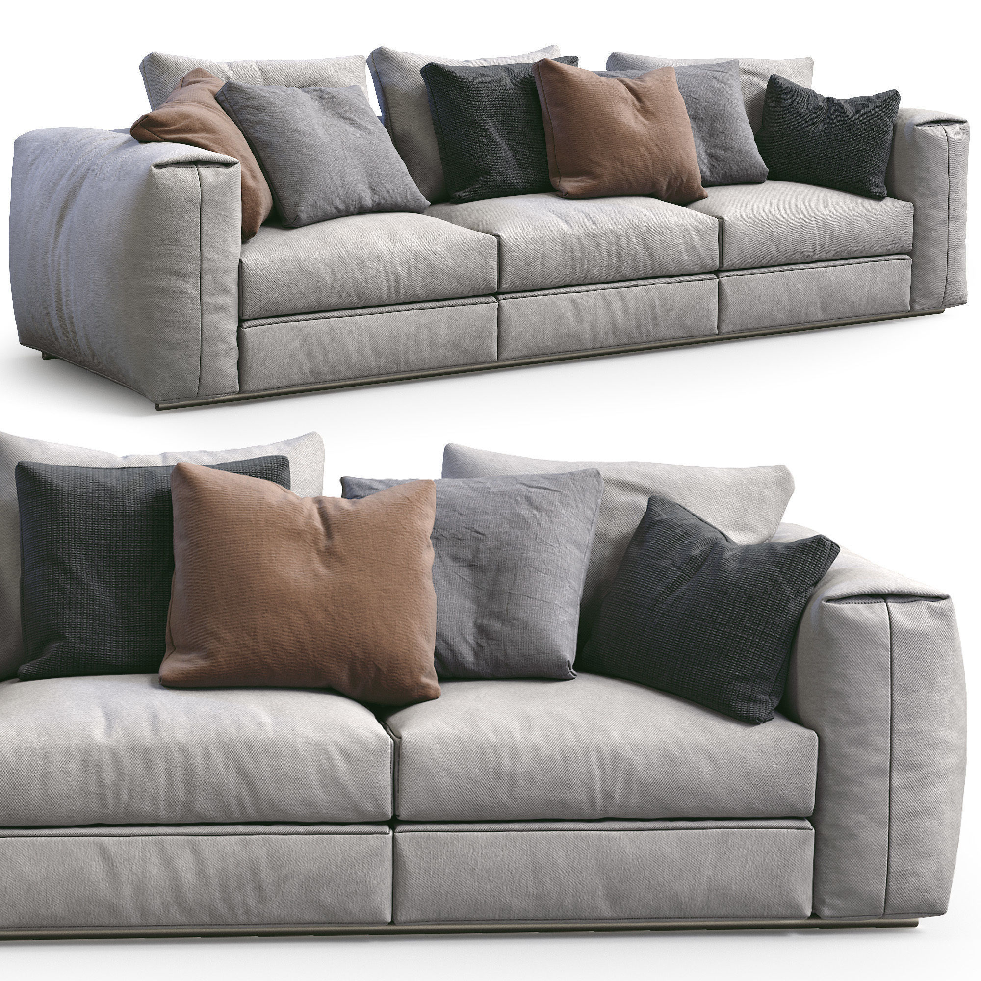 Flexform Sofa Asolo 3D model_1
