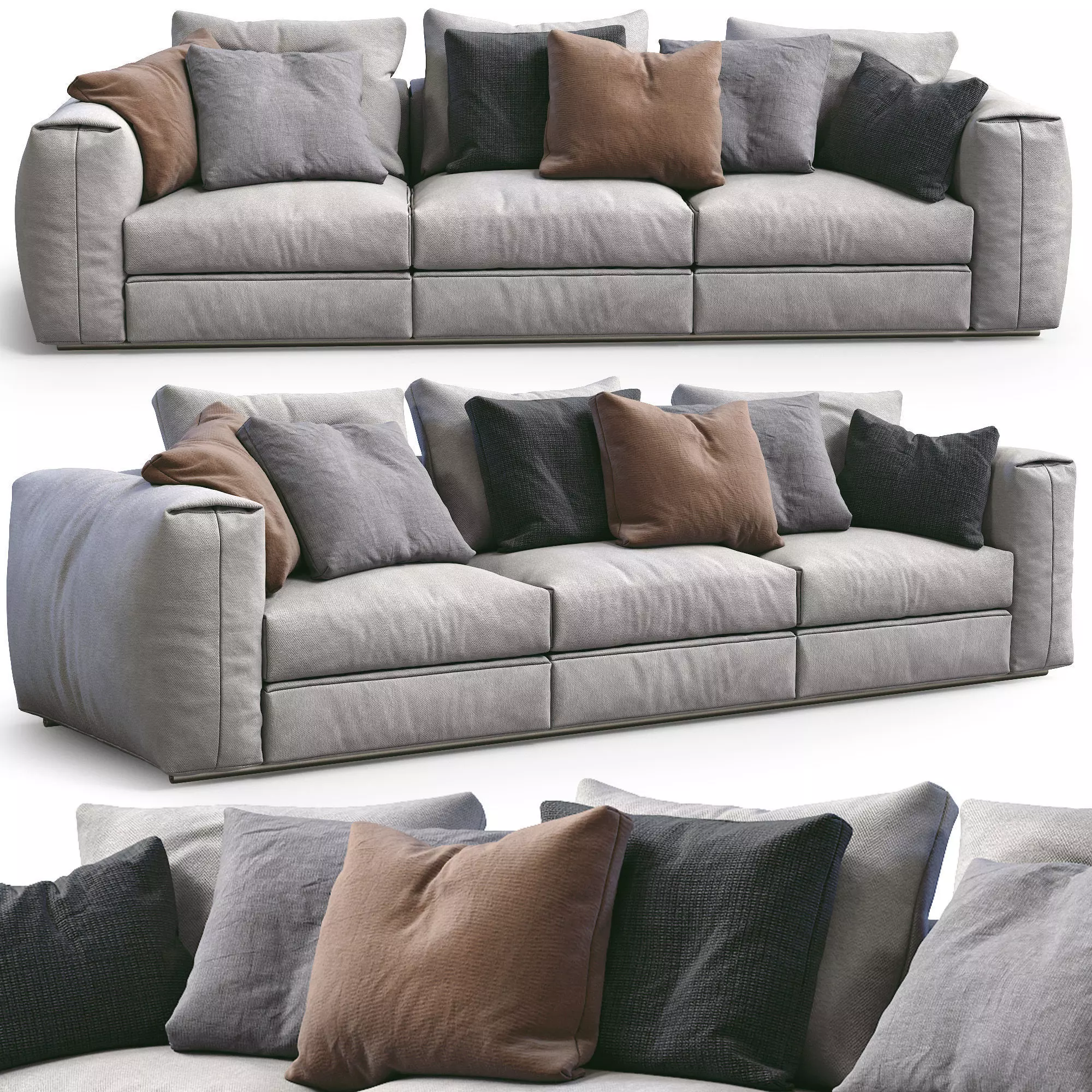 Flexform Sofa Asolo 3D model_0