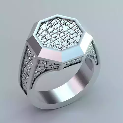 Octagon men ring