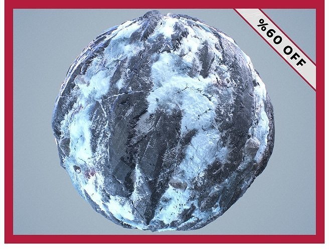 Snow Ice Seamless PBR Texture Pack Texture  Texture