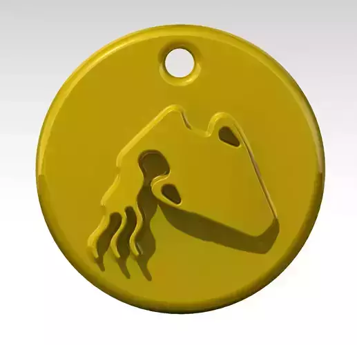 AQUARIUS frog on coin