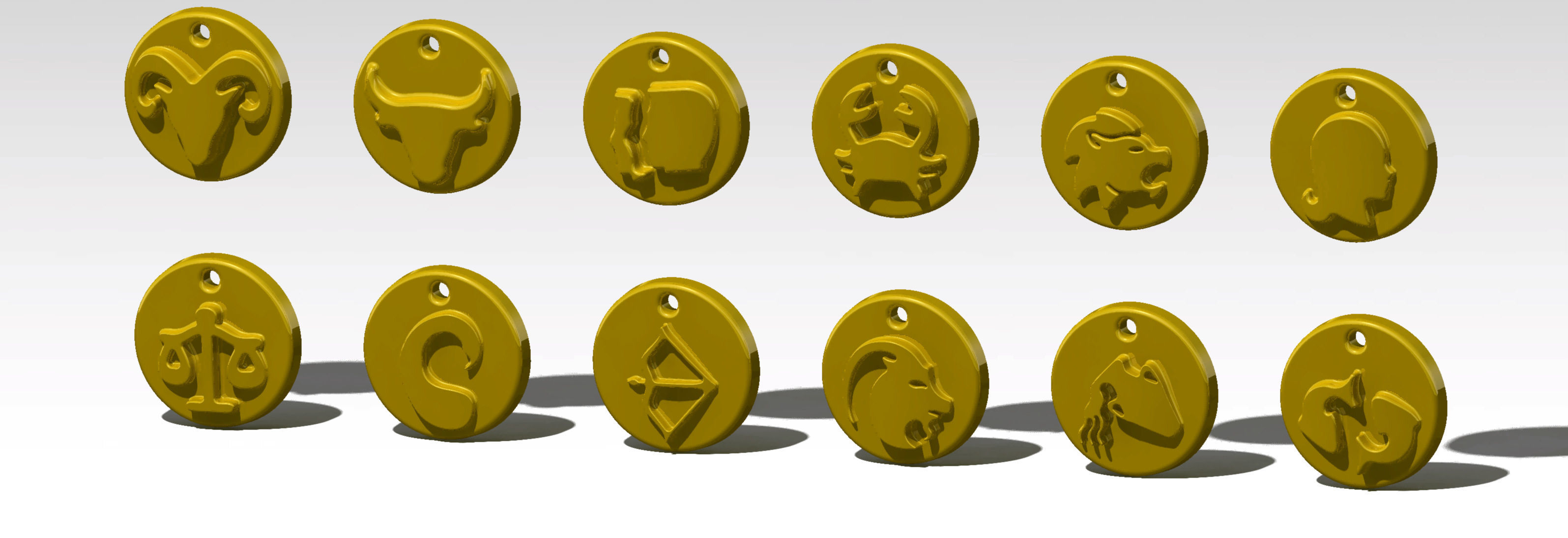 12 Zodiac 3D print model_6