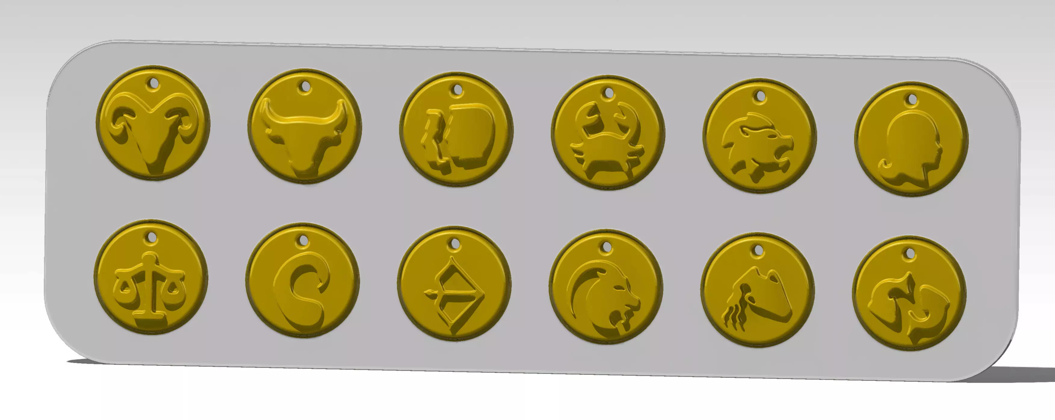 12 Zodiac 3D print model_0