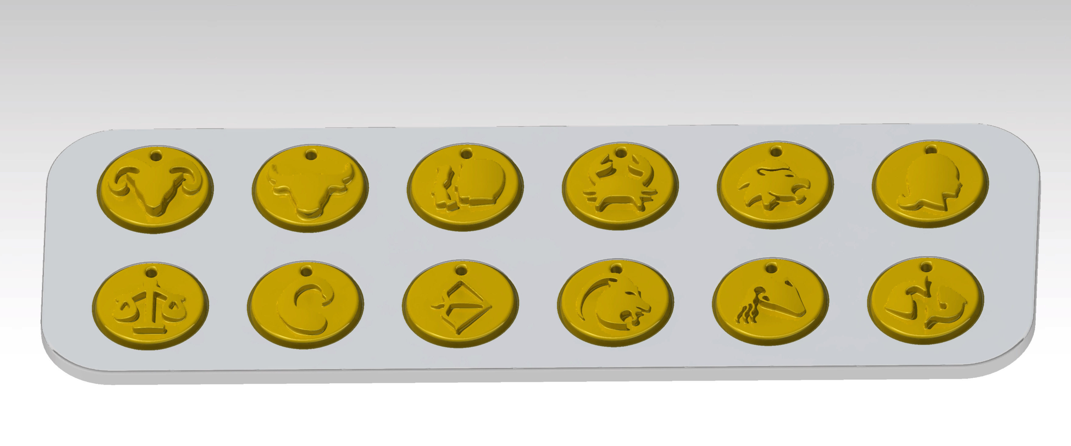 12 Zodiac 3D print model_2