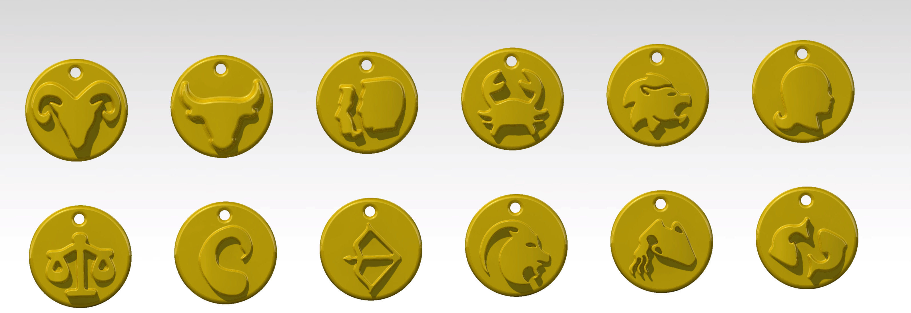 12 Zodiac 3D print model_5