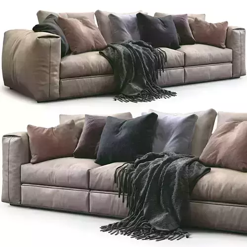 Flexform Leather Sofa Asolo