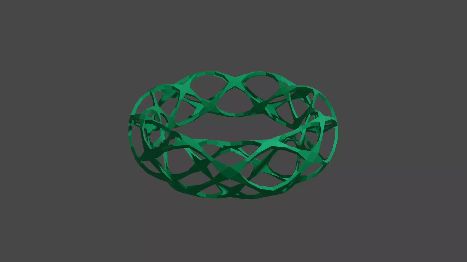 Bracelet style Voronoi green 3D print model_0