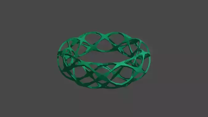 Bracelet style Voronoi green