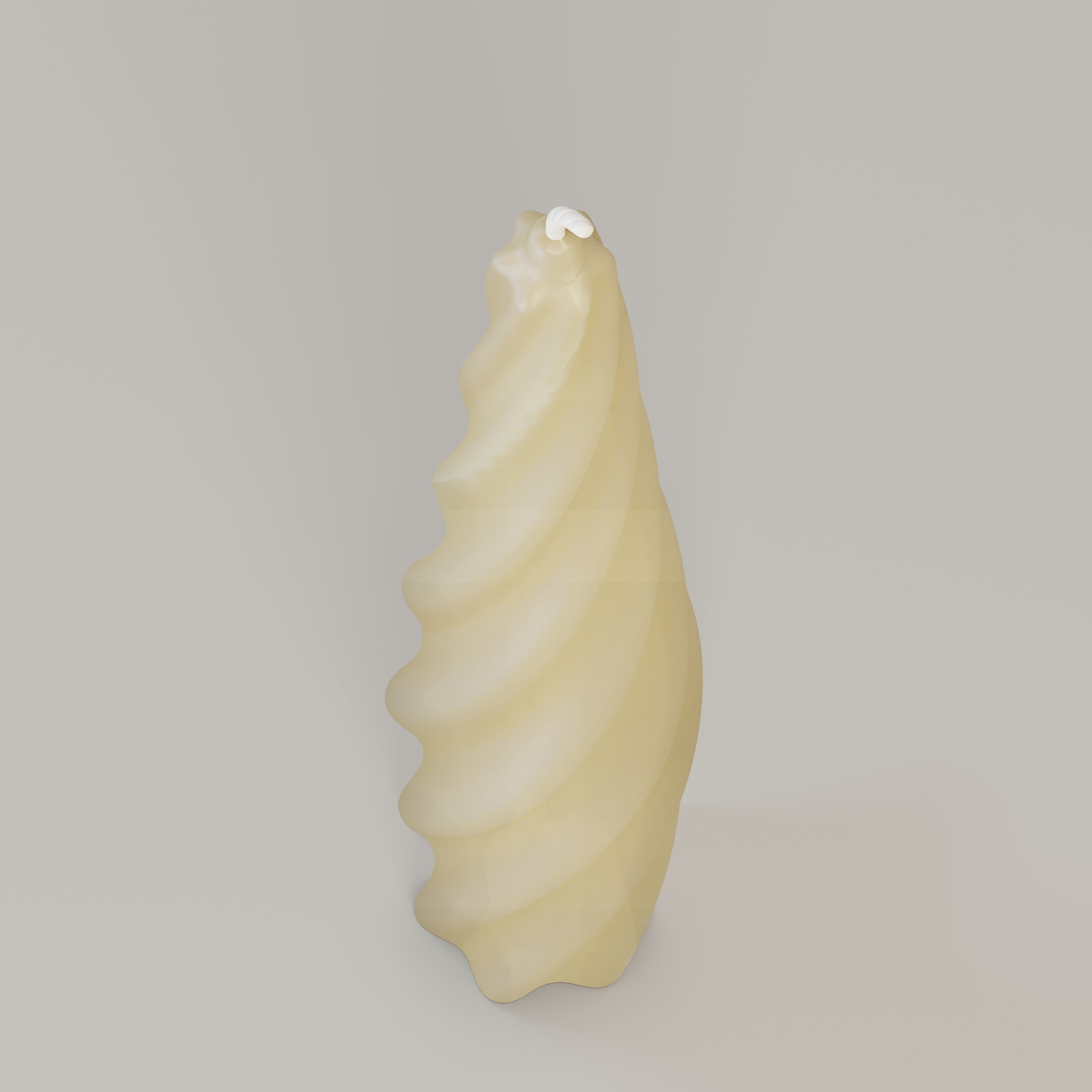  Twisted candle  3D model_1