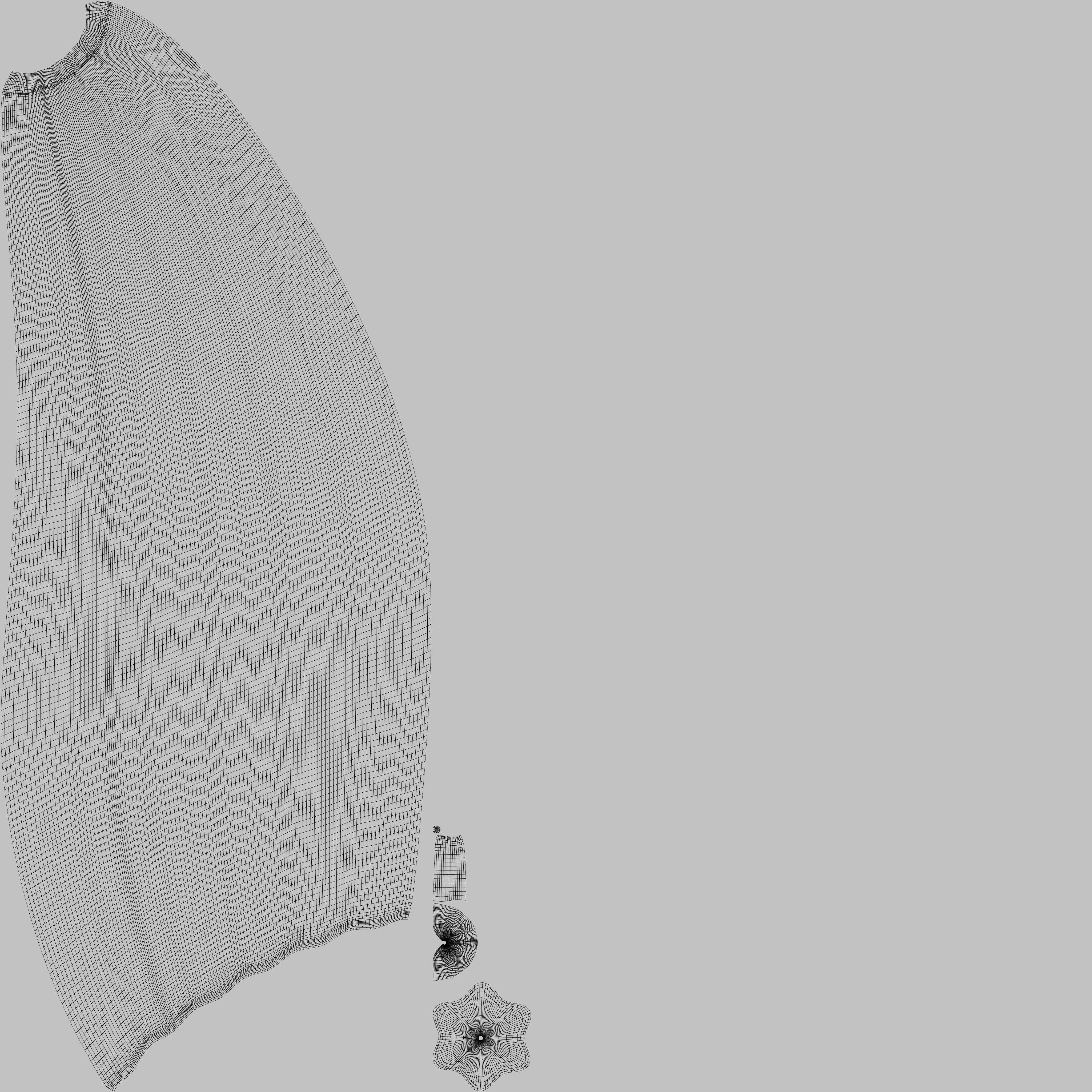  Twisted candle  3D model_9