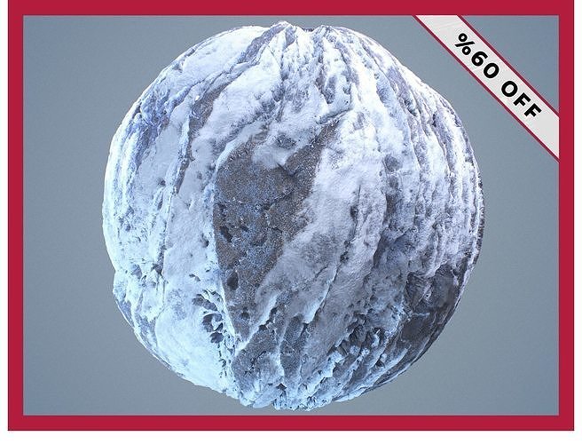Snow Ice Seamless PBR Texture Pack Texture  Texture