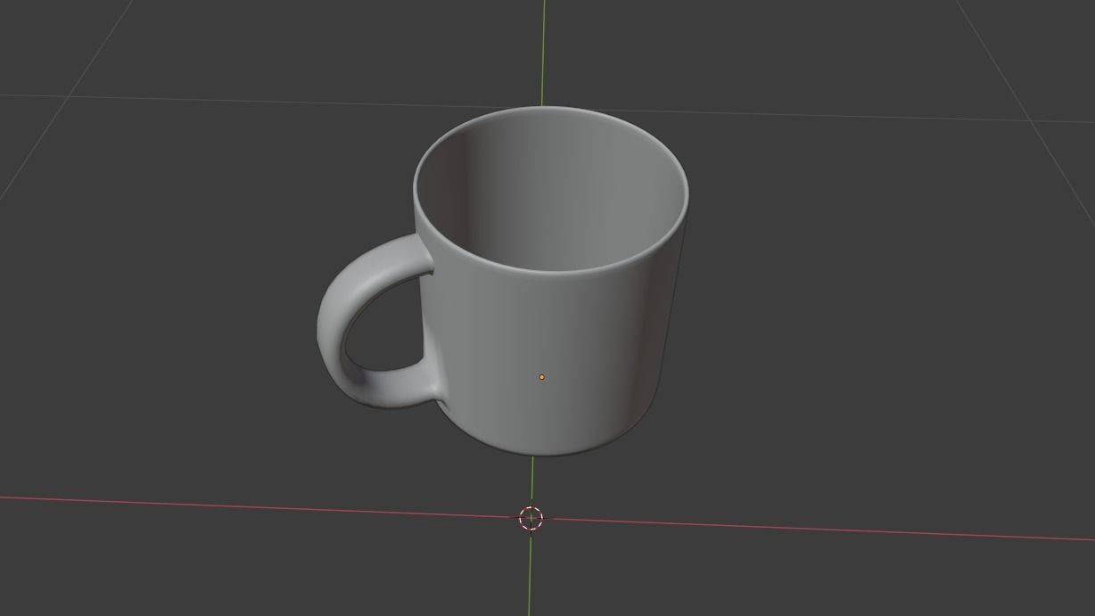 3D Transparent  Mug and Table 3D model_2