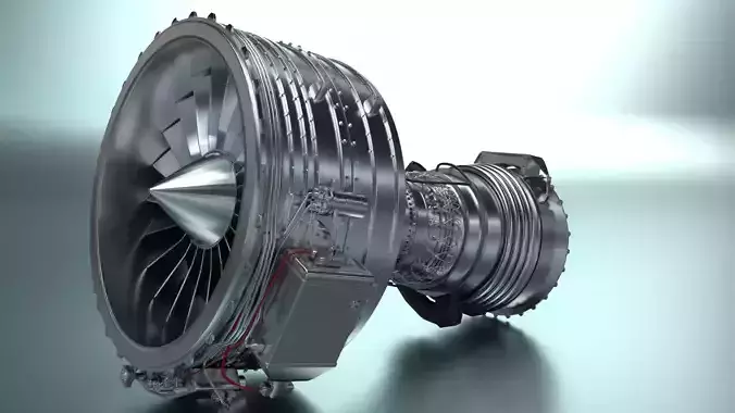 High Detailed Turbo fan CFM56 3D model High Detailed Turbo fan CFM56 3D model