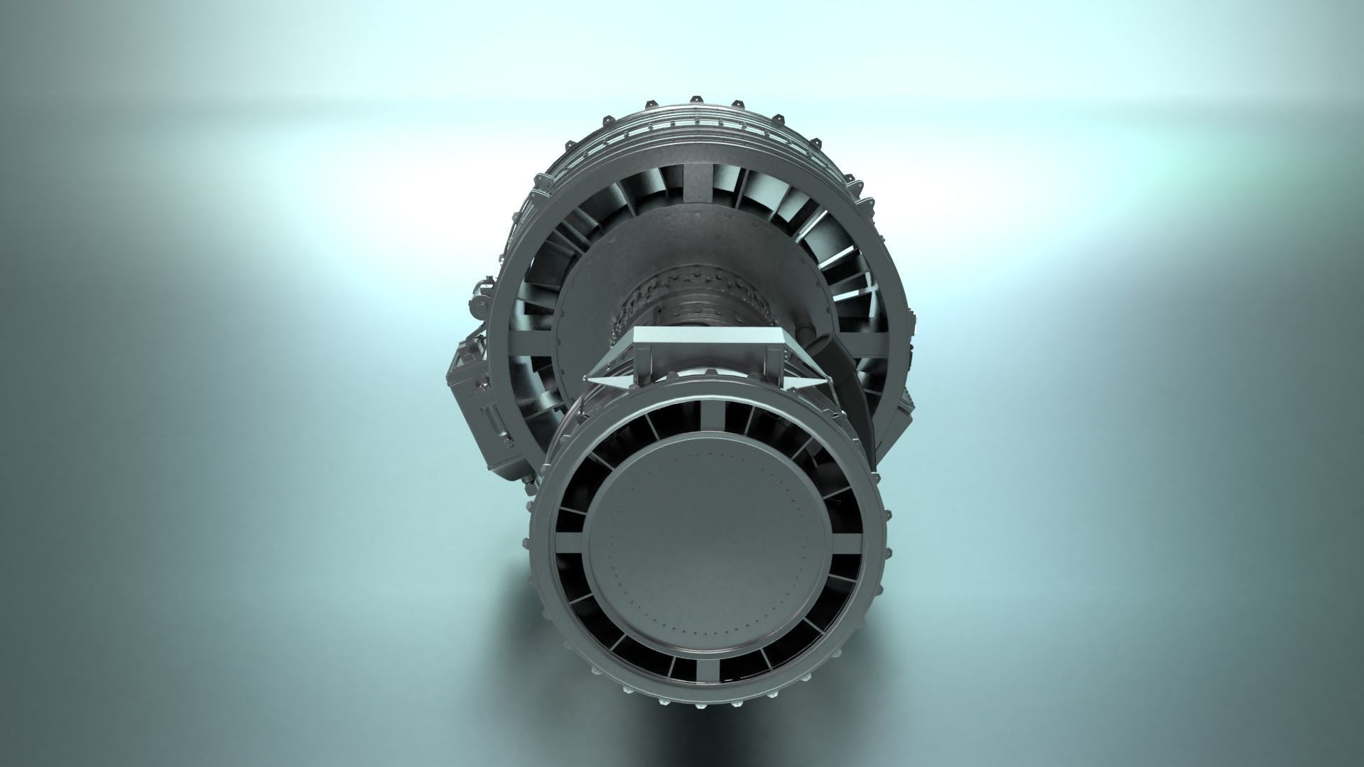 High Detailed Turbo fan CFM56 3D model_4