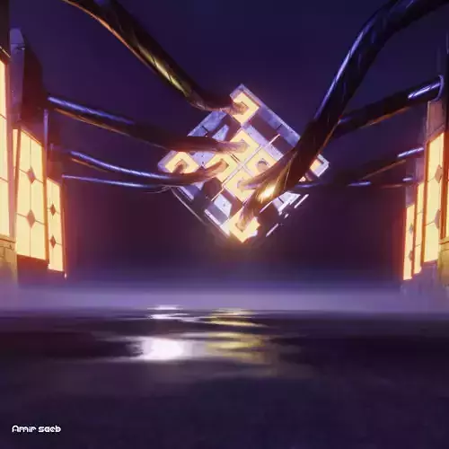 energy pipe Low-poly 3D model