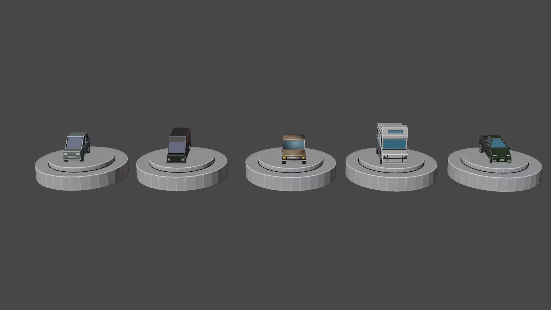 Car Package Free low-poly 3D model