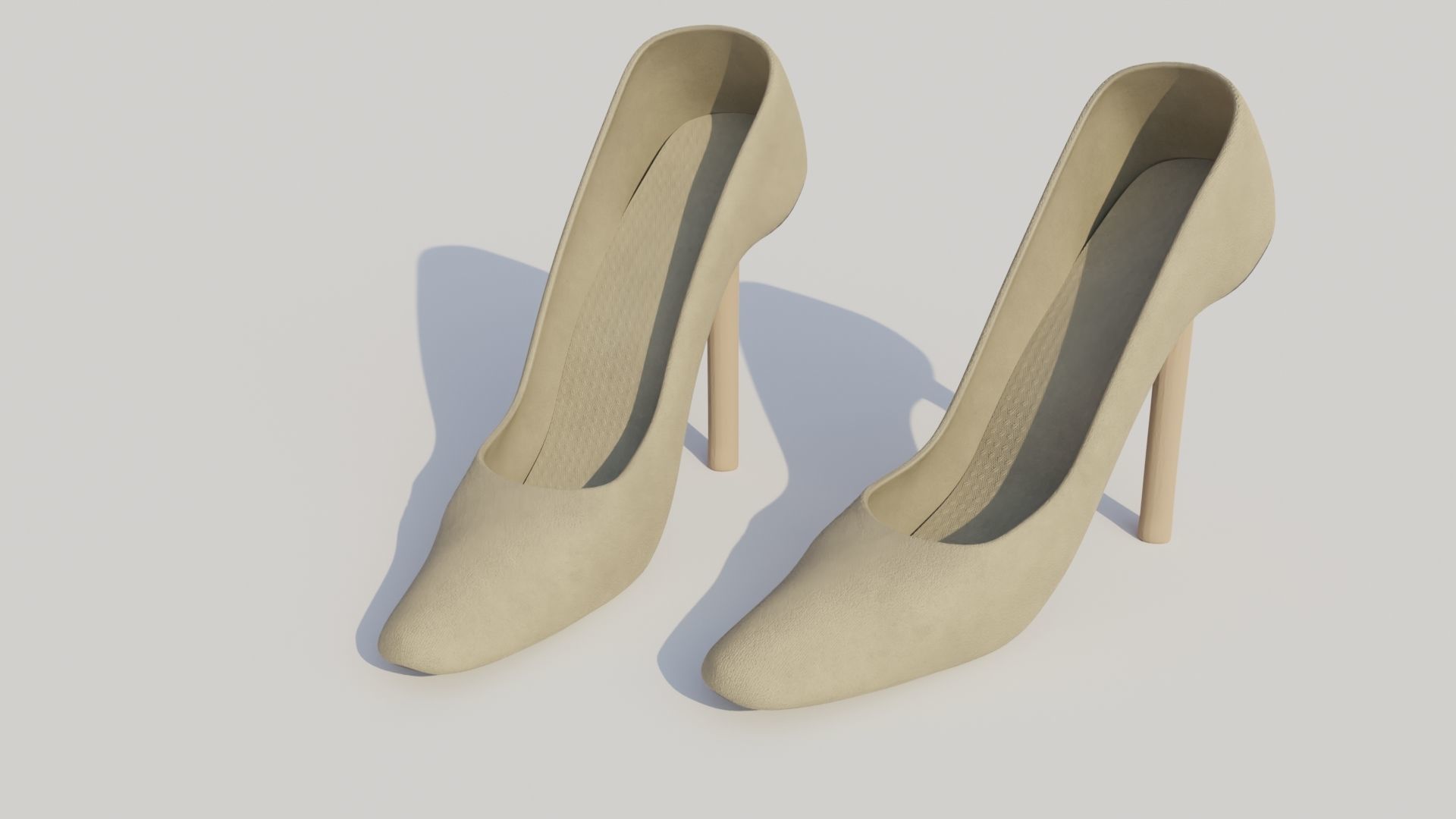 Woman shoes 3D model 3D model_3
