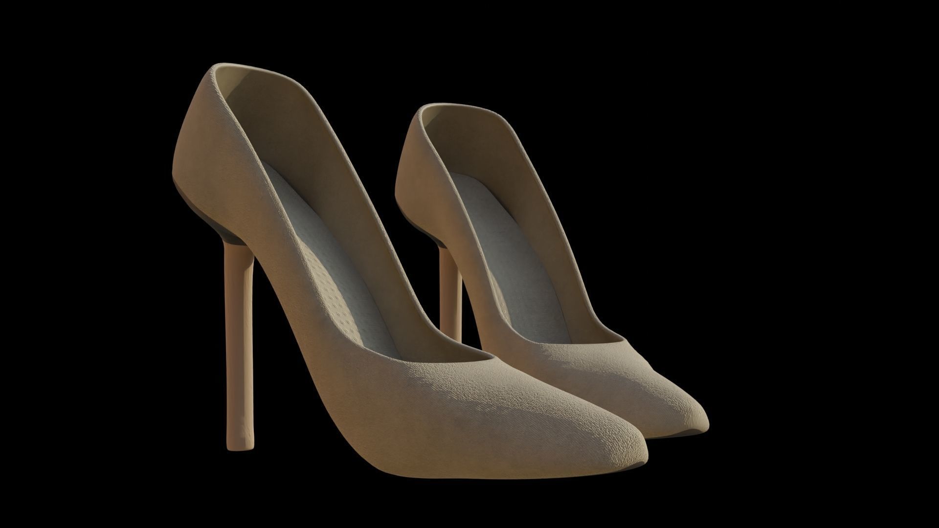 Woman shoes 3D model 3D model_4