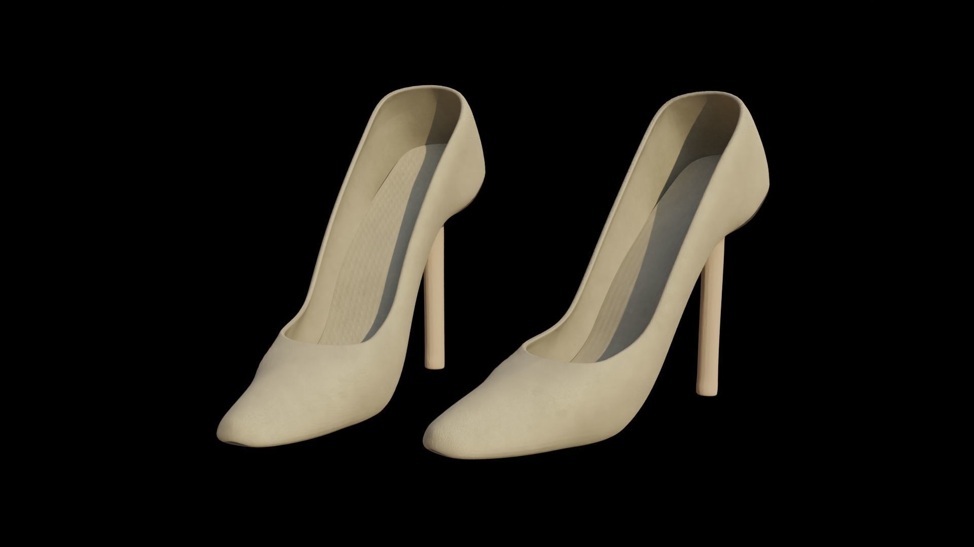 Woman shoes 3D model 3D model_6