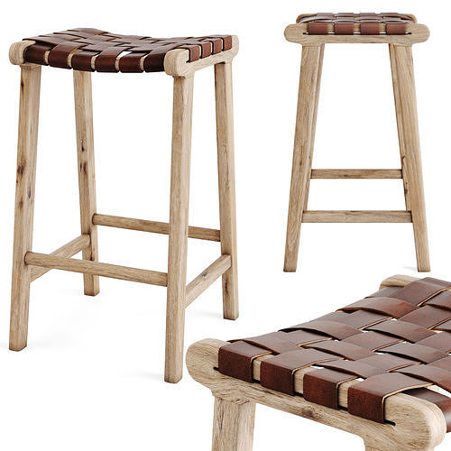 Calixa Stool 67 Low-poly 3D model