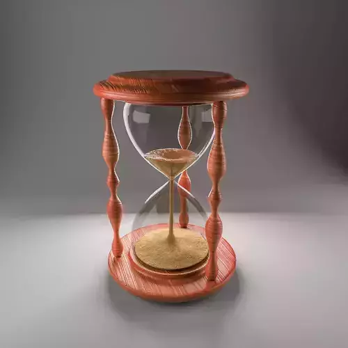 hourglass model with realistic material