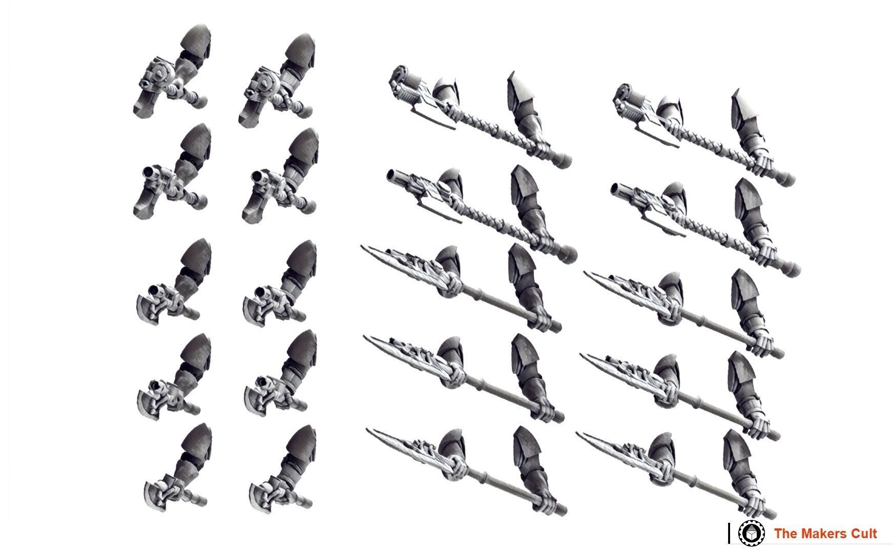 Tempest Legion and Black Knights - Ranged and Melee Upgrade pack 3D print model_11