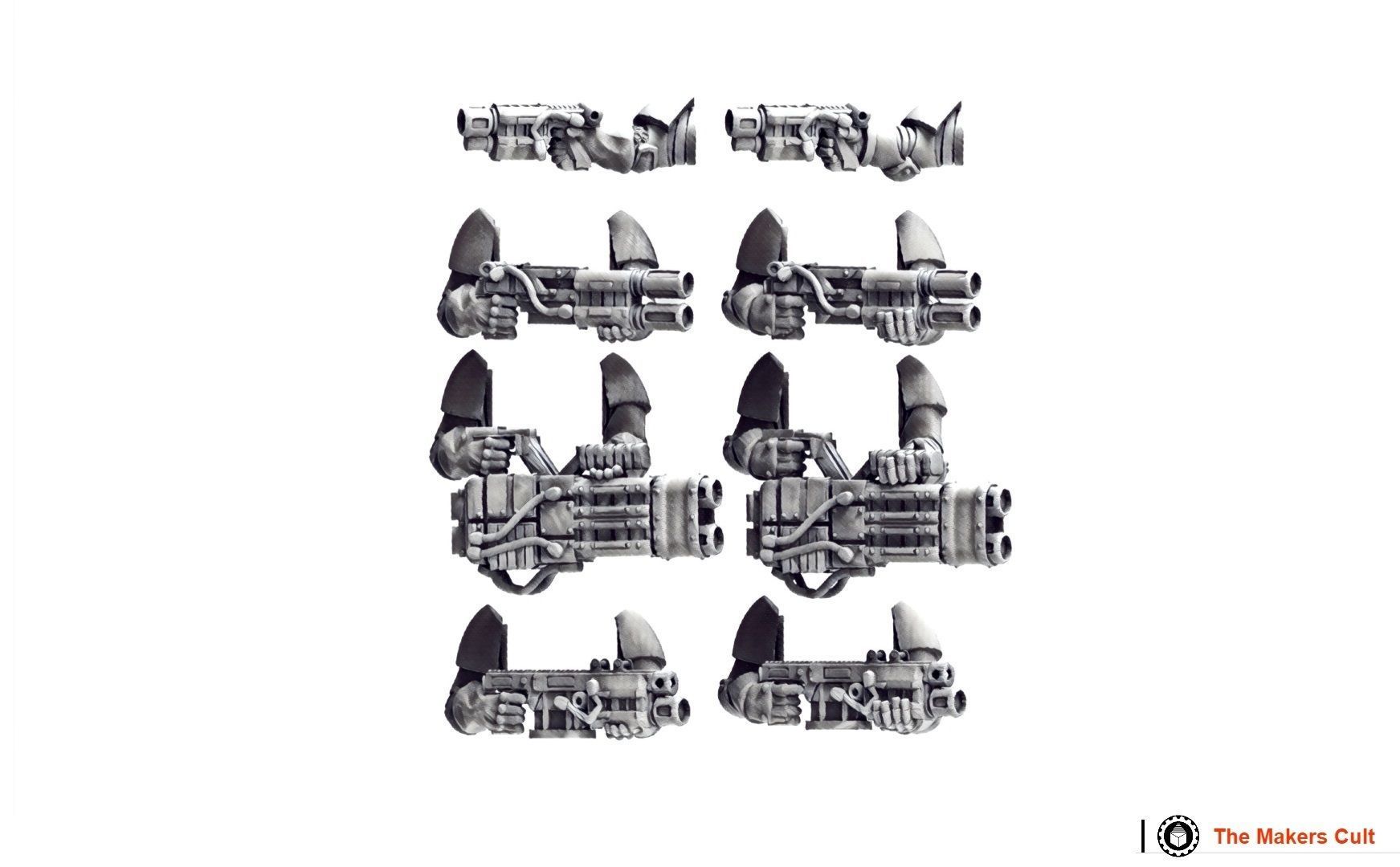 Tempest Legion and Black Knights - Ranged and Melee Upgrade pack 3D print model_12