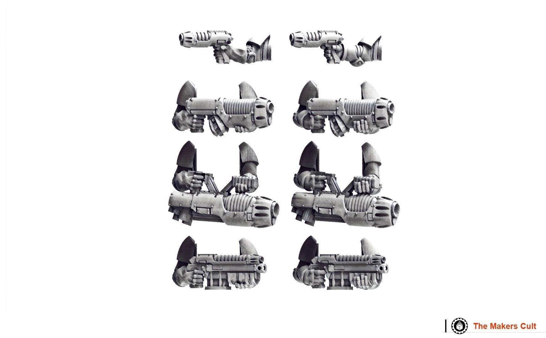 Tempest Legion and Black Knights - Ranged and Melee Upgrade pack 3D print model_10