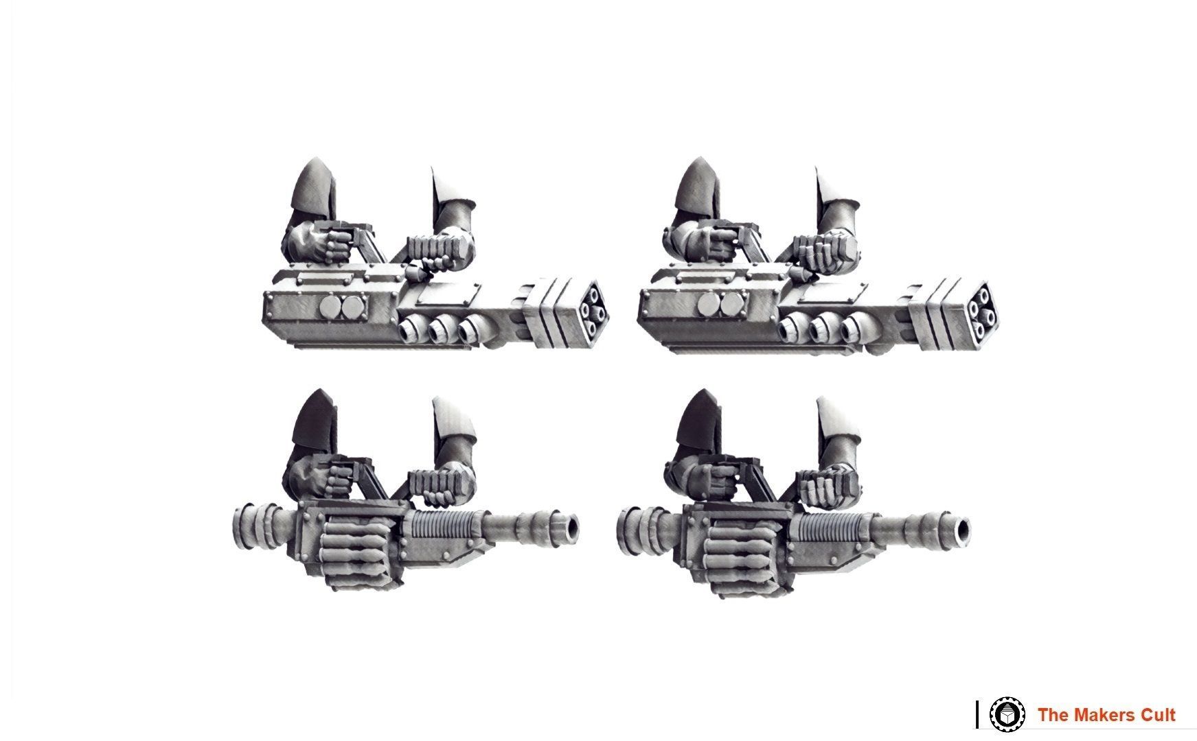 Tempest Legion and Black Knights - Ranged and Melee Upgrade pack 3D print model_14