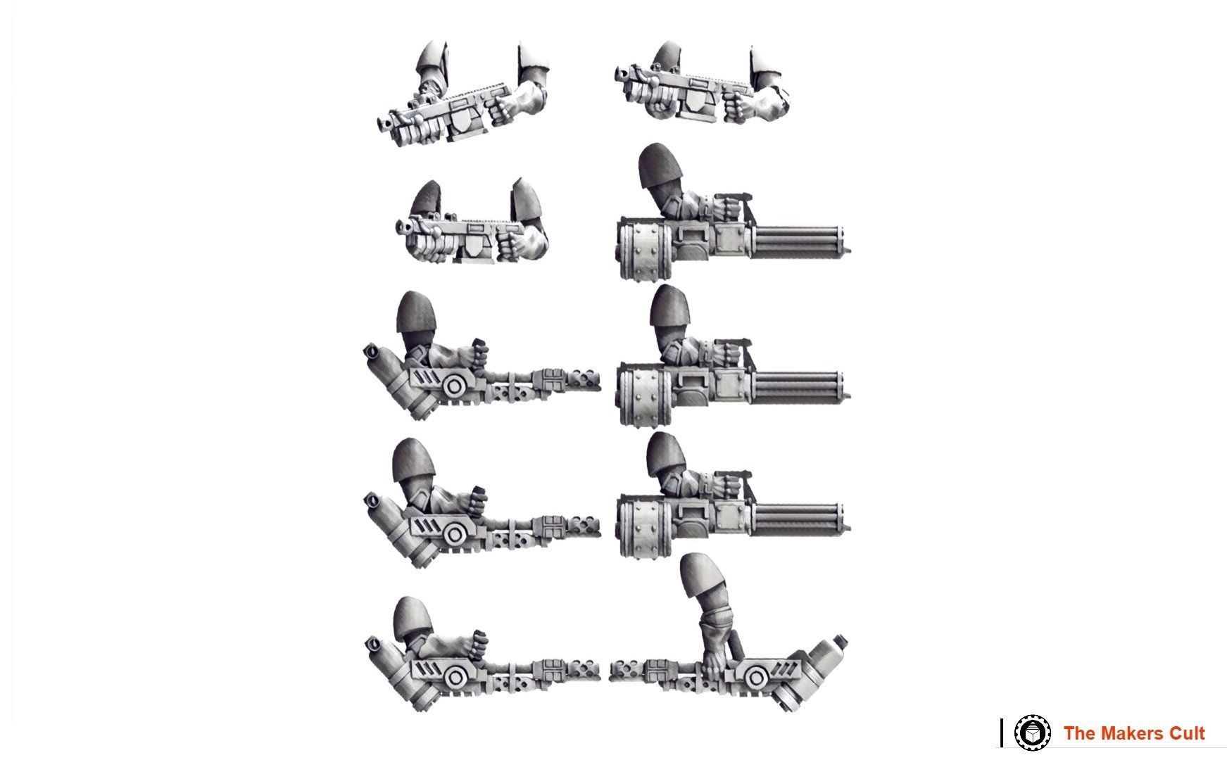 Tempest Legion and Black Knights - Ranged and Melee Upgrade pack 3D print model_9