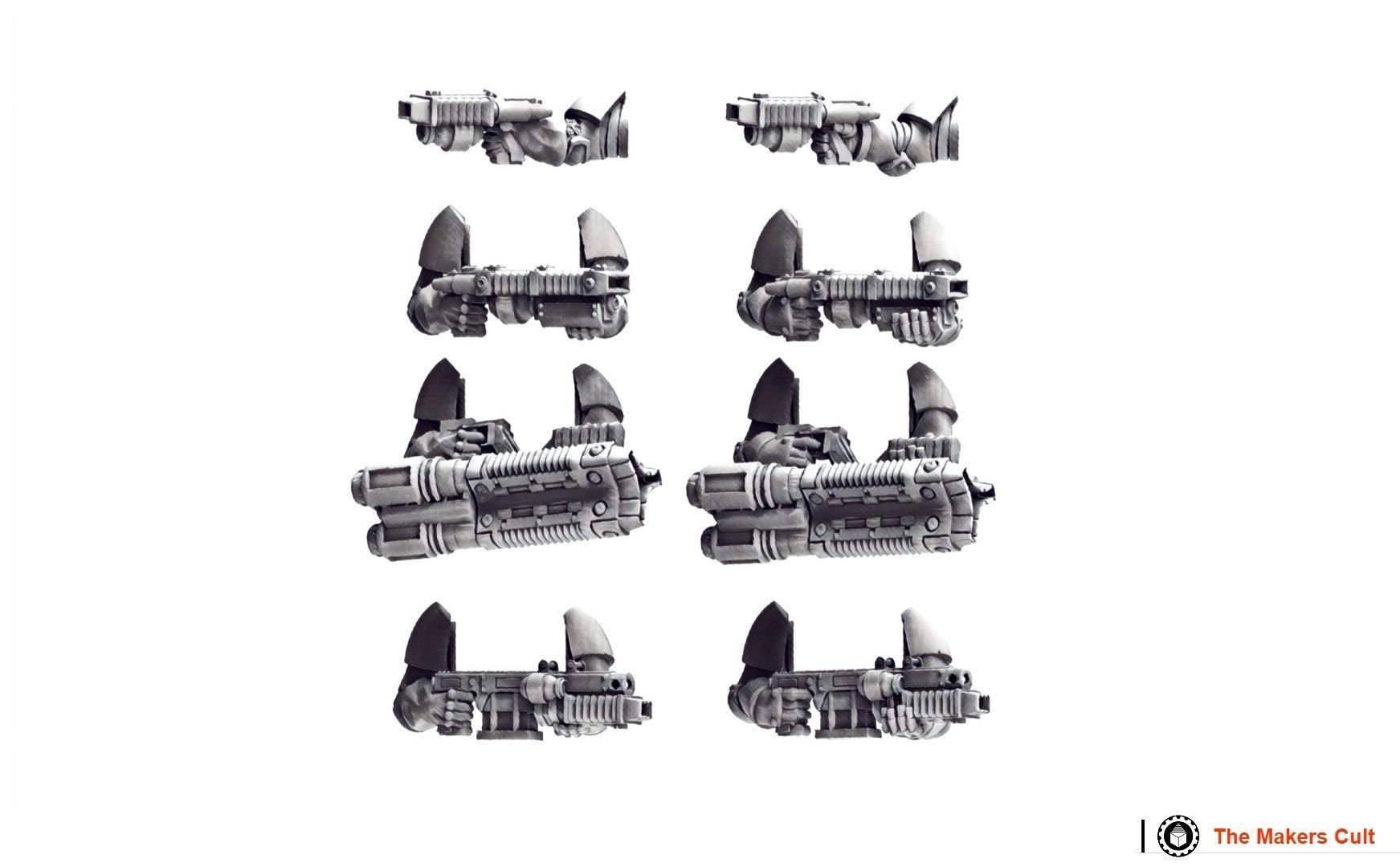 Tempest Legion and Black Knights - Ranged and Melee Upgrade pack 3D print model_13