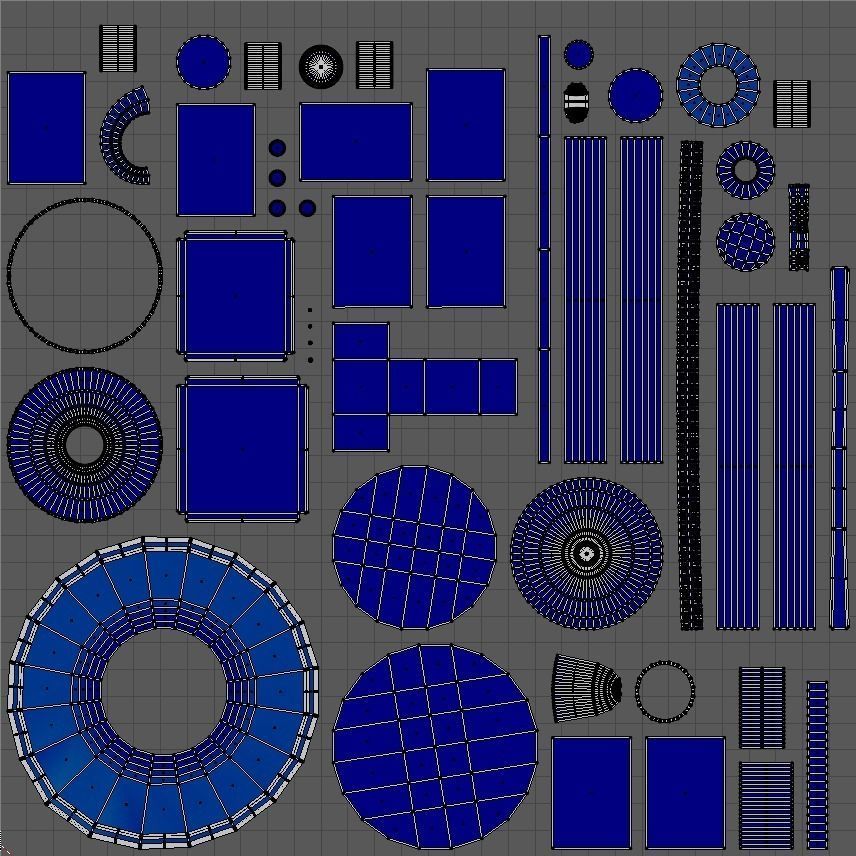 Vintage Light Ocean Buoy  Low-poly 3D model_12