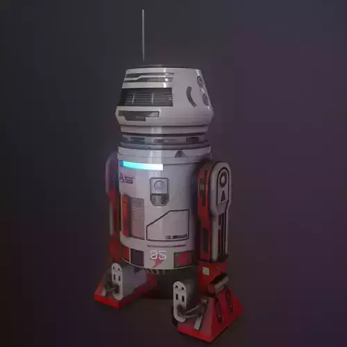 Droid v2  Low-poly 3D model