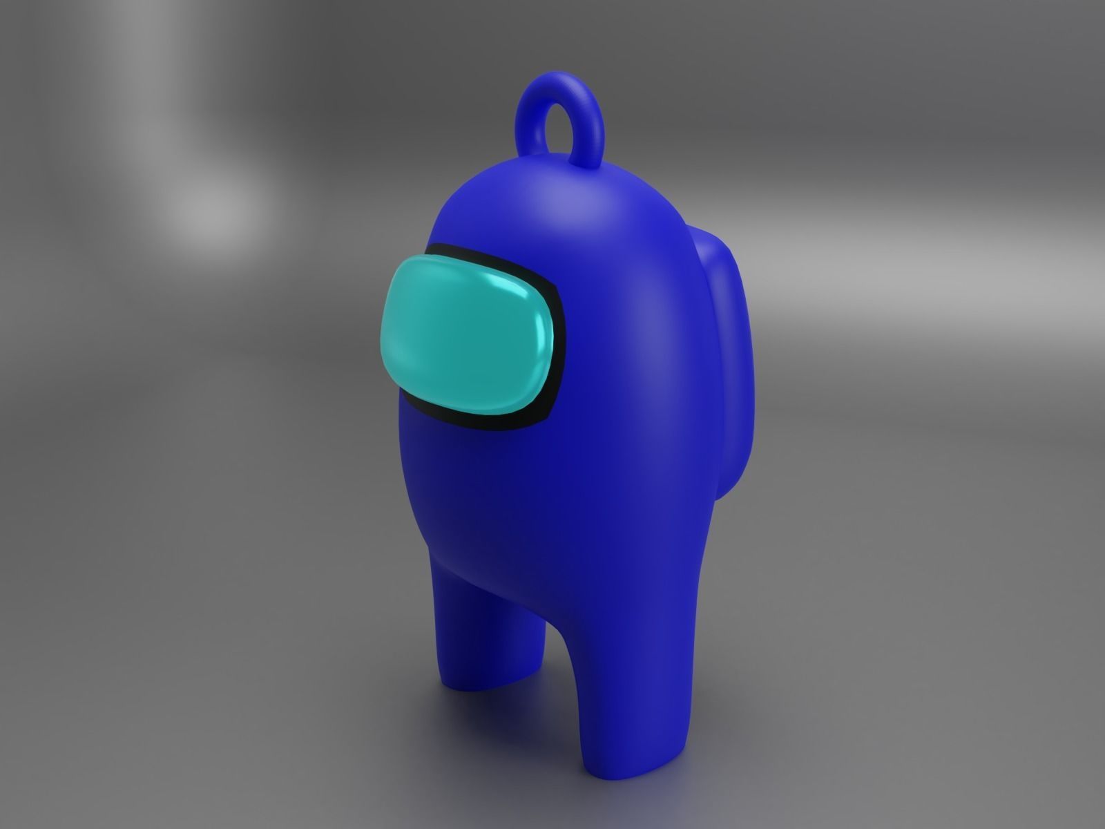 among us key ring 3D print model_7
