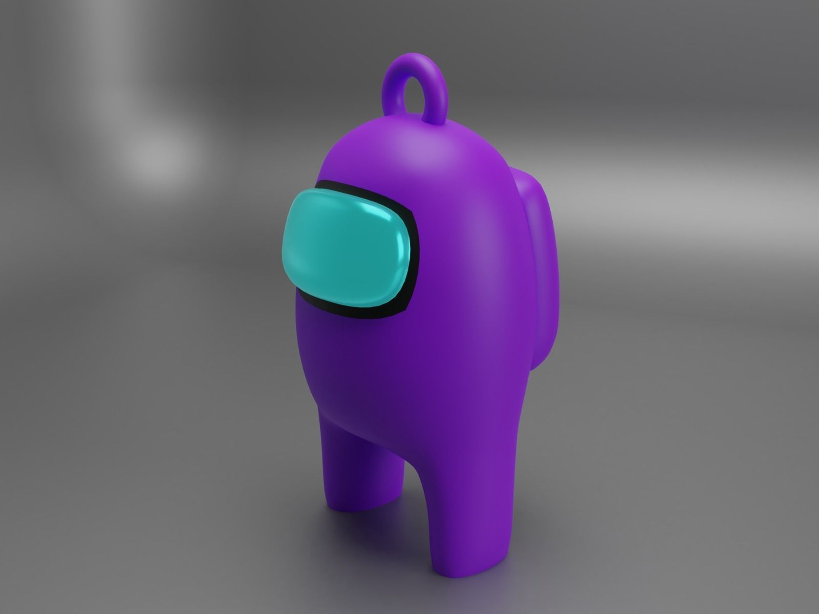 among us key ring 3D print model_6