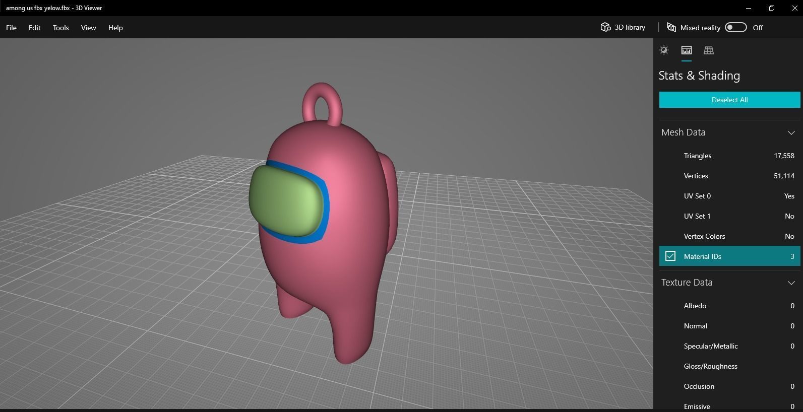 among us key ring 3D print model_18