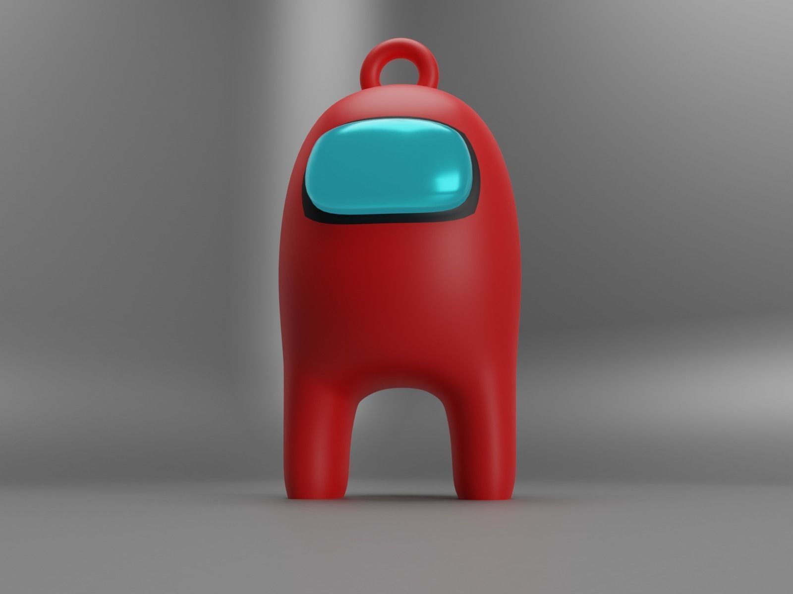 among us key ring 3D print model_1