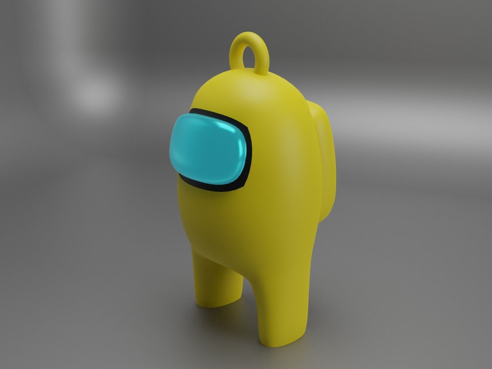 among us key ring 3D print model_9