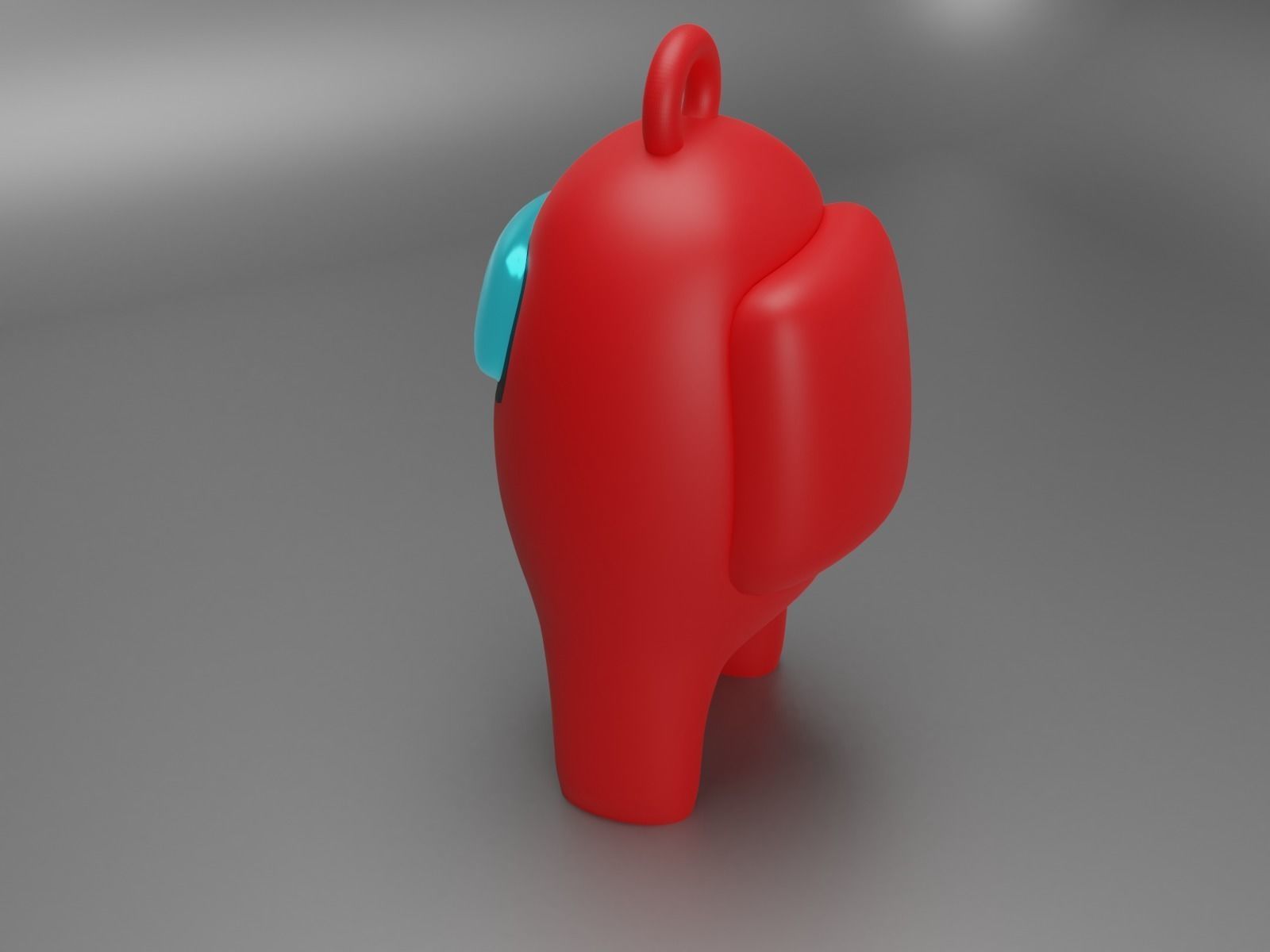among us key ring 3D print model_4