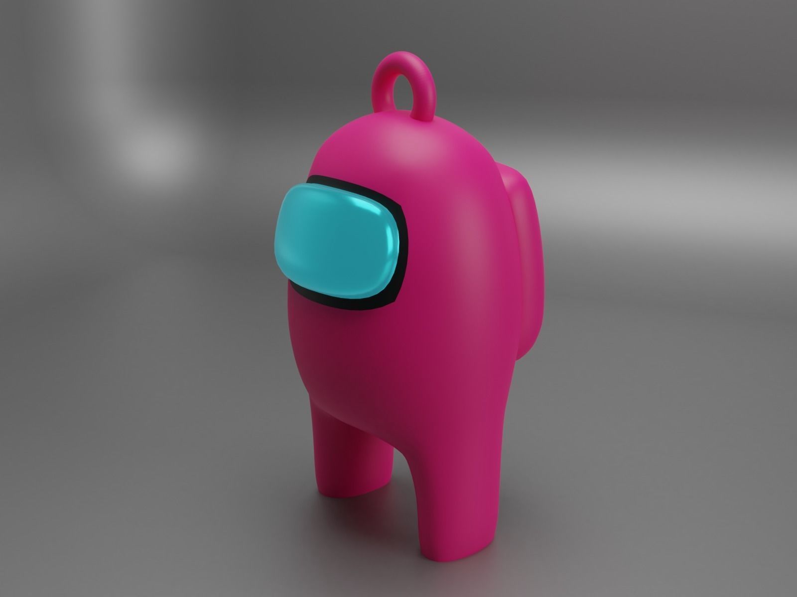 among us key ring 3D print model_8