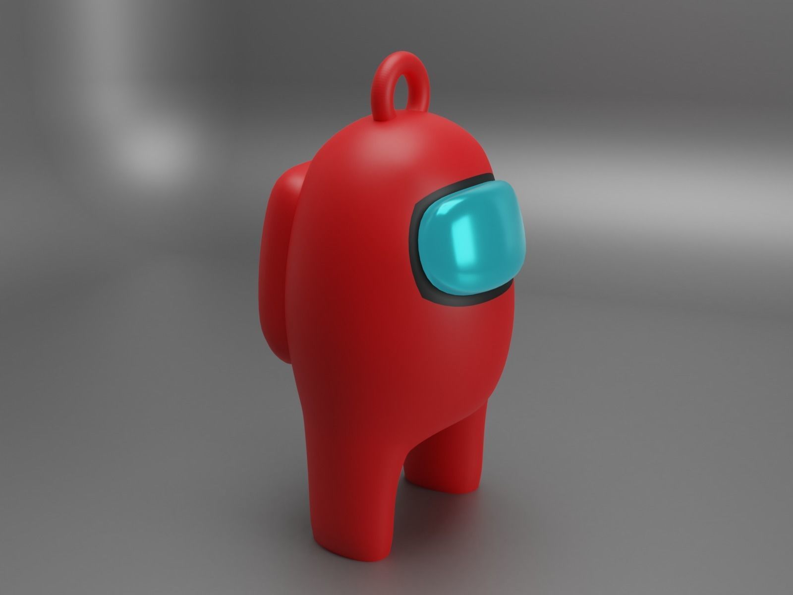 among us key ring 3D print model_3