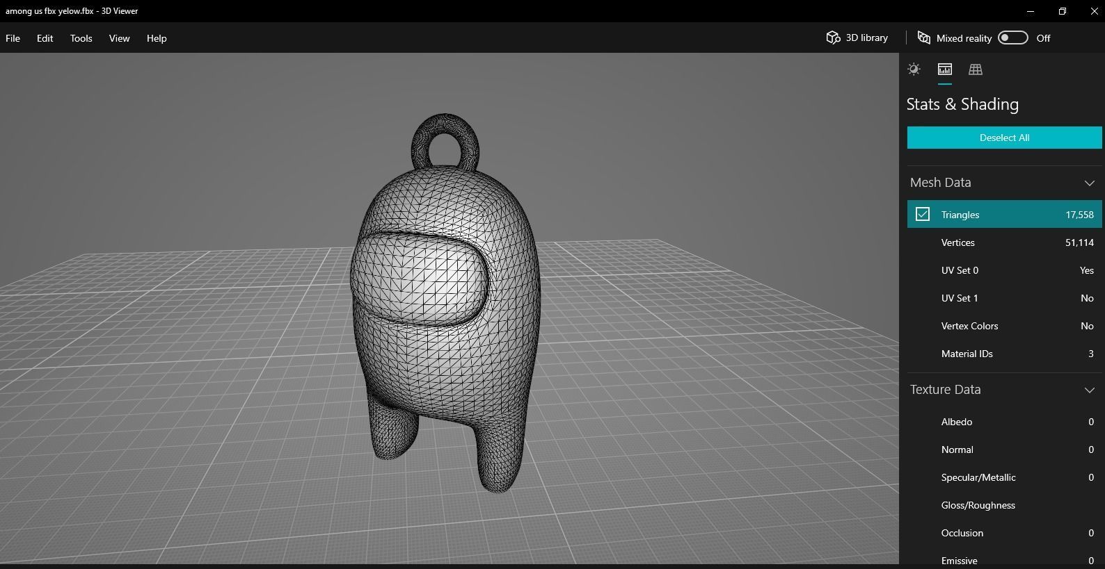 among us key ring 3D print model_17