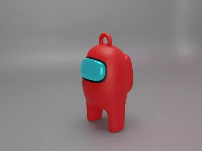 among us key ring 3D print model