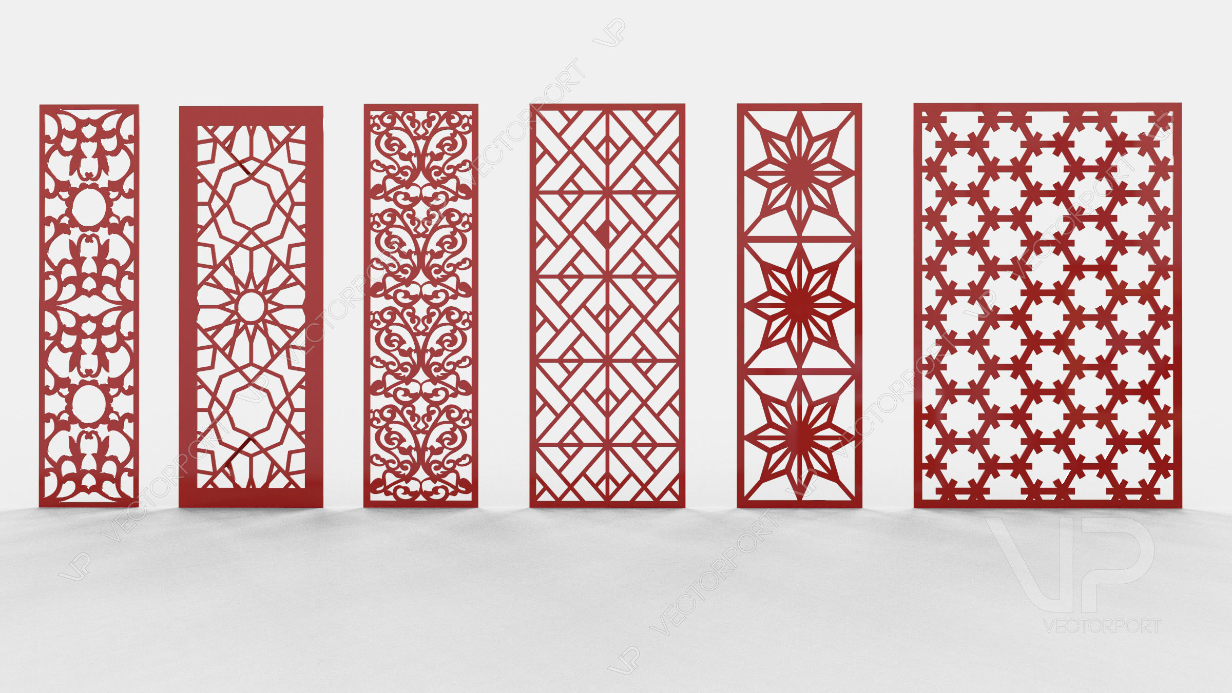 29 3D Decorative wall panels - screen SET 087 3D model_5