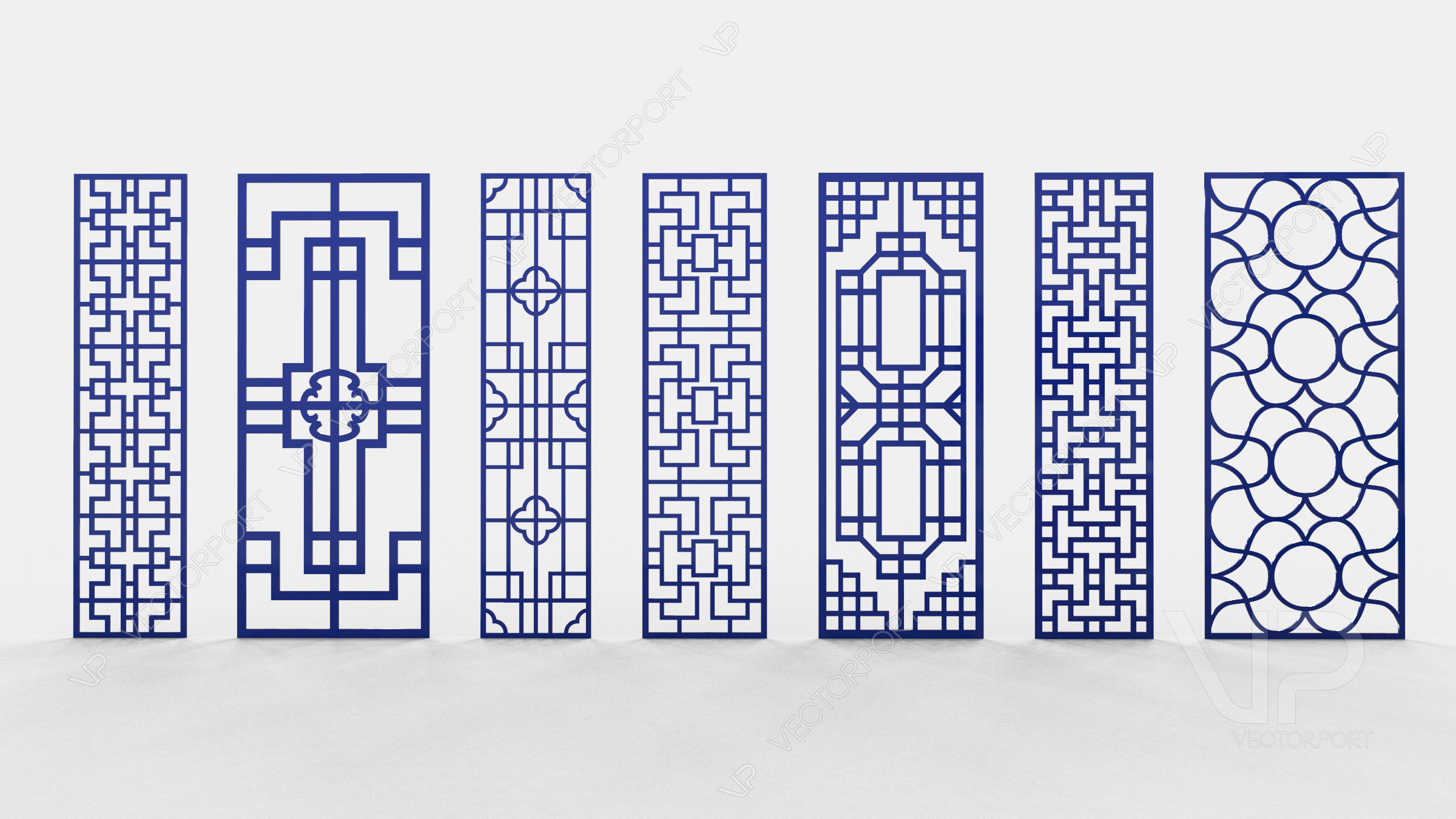 35 3D Decorative wall panels - screen SET 089 3D model_4