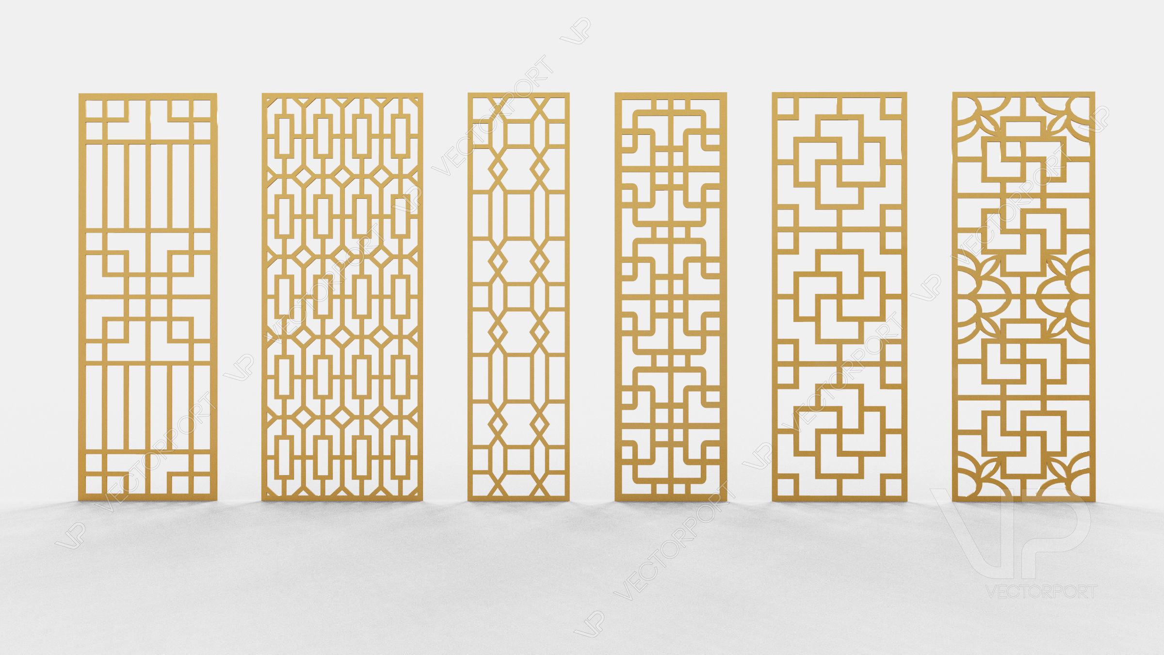 35 3D Decorative wall panels - screen SET 089 3D model_3