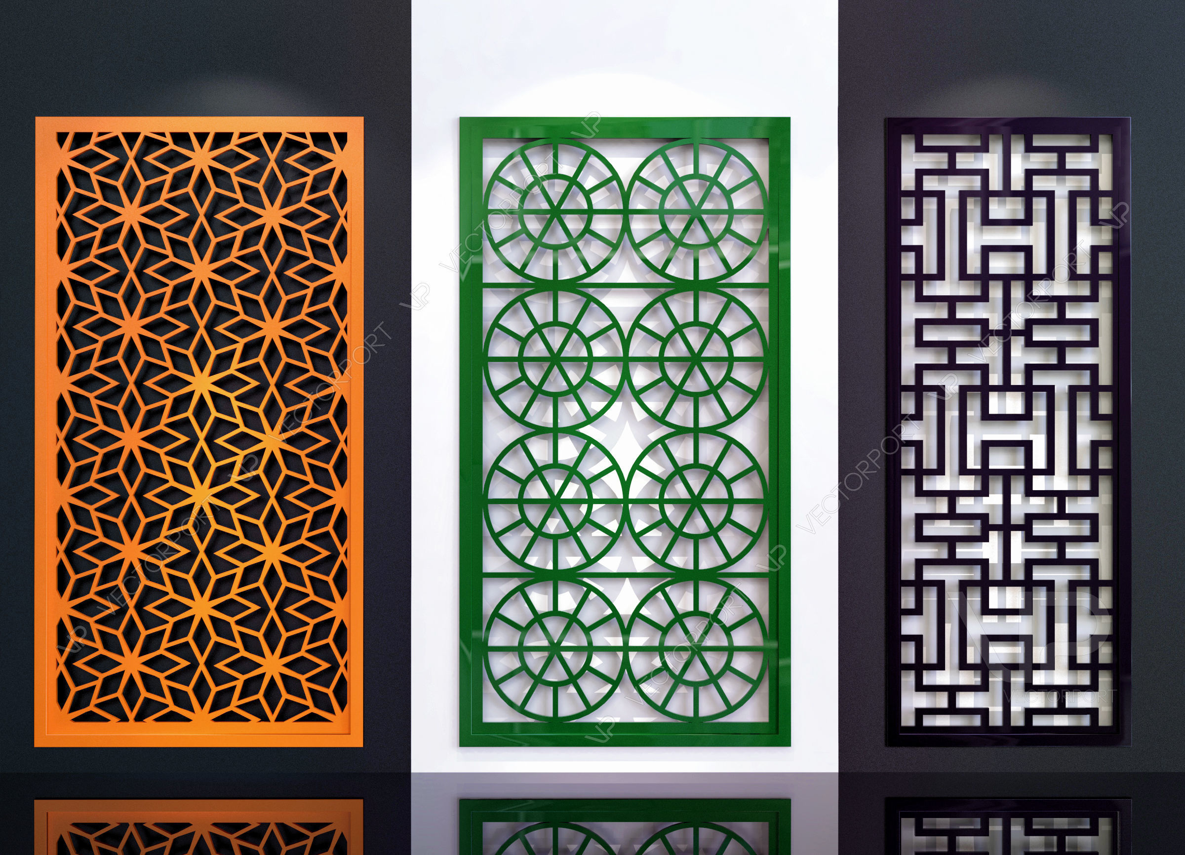 35 3D Decorative wall panels - screen SET 089 3D model_2